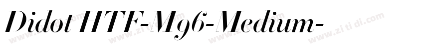 Didot HTF-M96-Medium字体转换